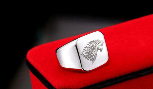 Bague Loup Game of Thrones (Acier)
